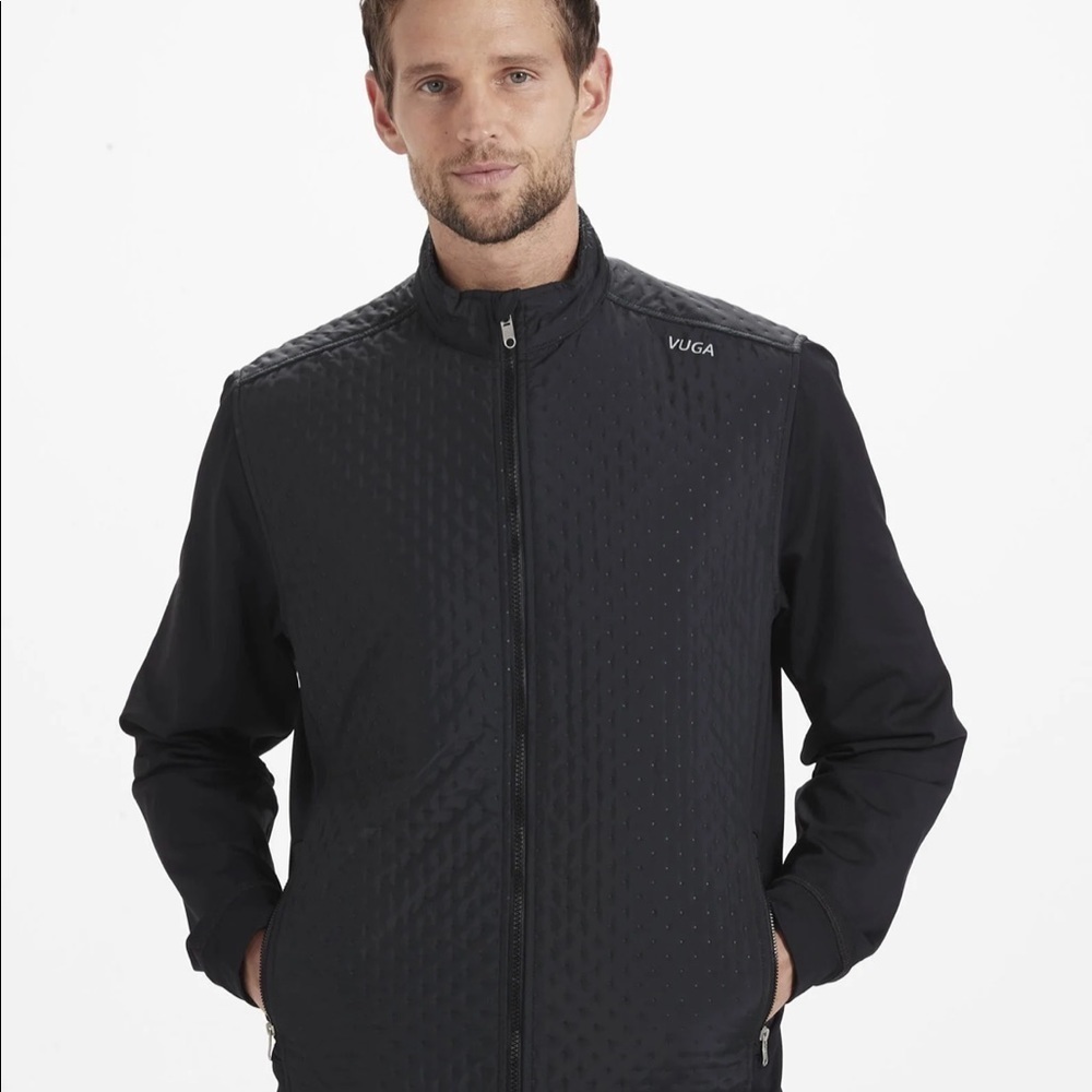 Vuga Dalton Quilted Jacket size large  Black